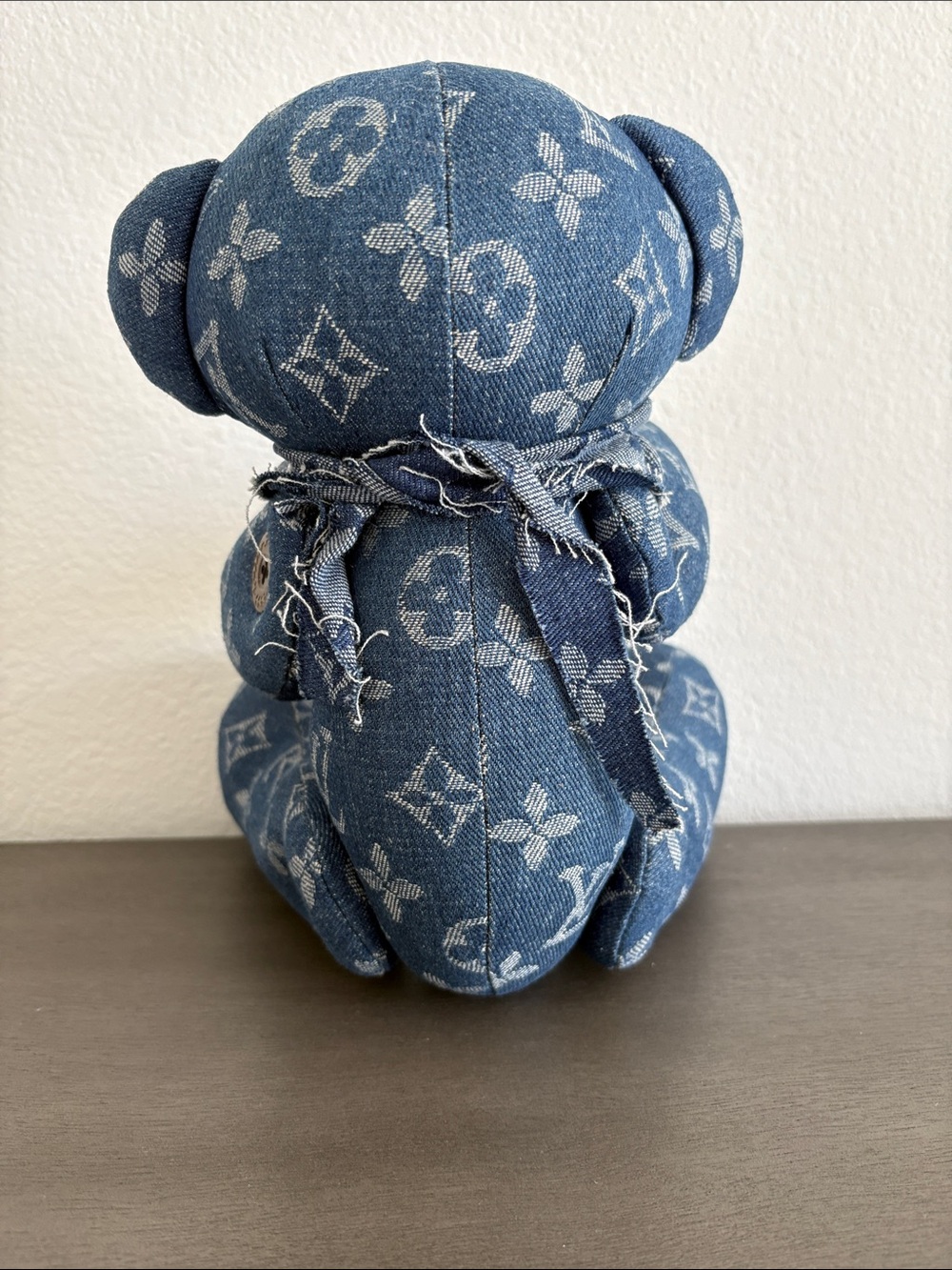Blue Patterned Teddy Bear Home Accent - Picture 4 of 5